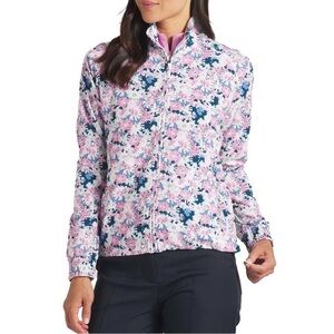 Women's Puma Bloom Full Zip Shell Golf Jacket Windbreaker Size S NWT